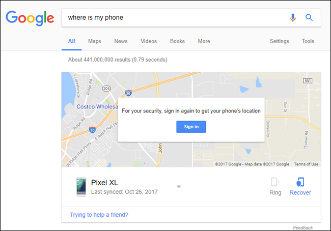 Find my Android phone